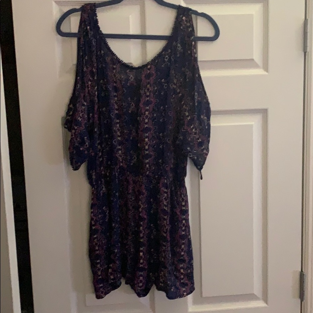 Navy Romper